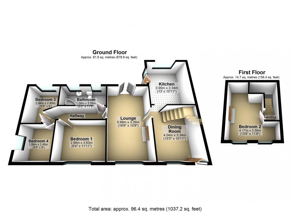Floorplan for West View Cottage, Cliffe, Selby